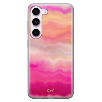 Casevibes Samsung Galaxy S23 hoesje siliconen - Fuschia Sunset