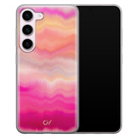 Casevibes Samsung Galaxy S23 hoesje siliconen - Fuschia Sunset