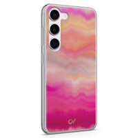 Casevibes Samsung Galaxy S23 hoesje siliconen - Fuschia Sunset