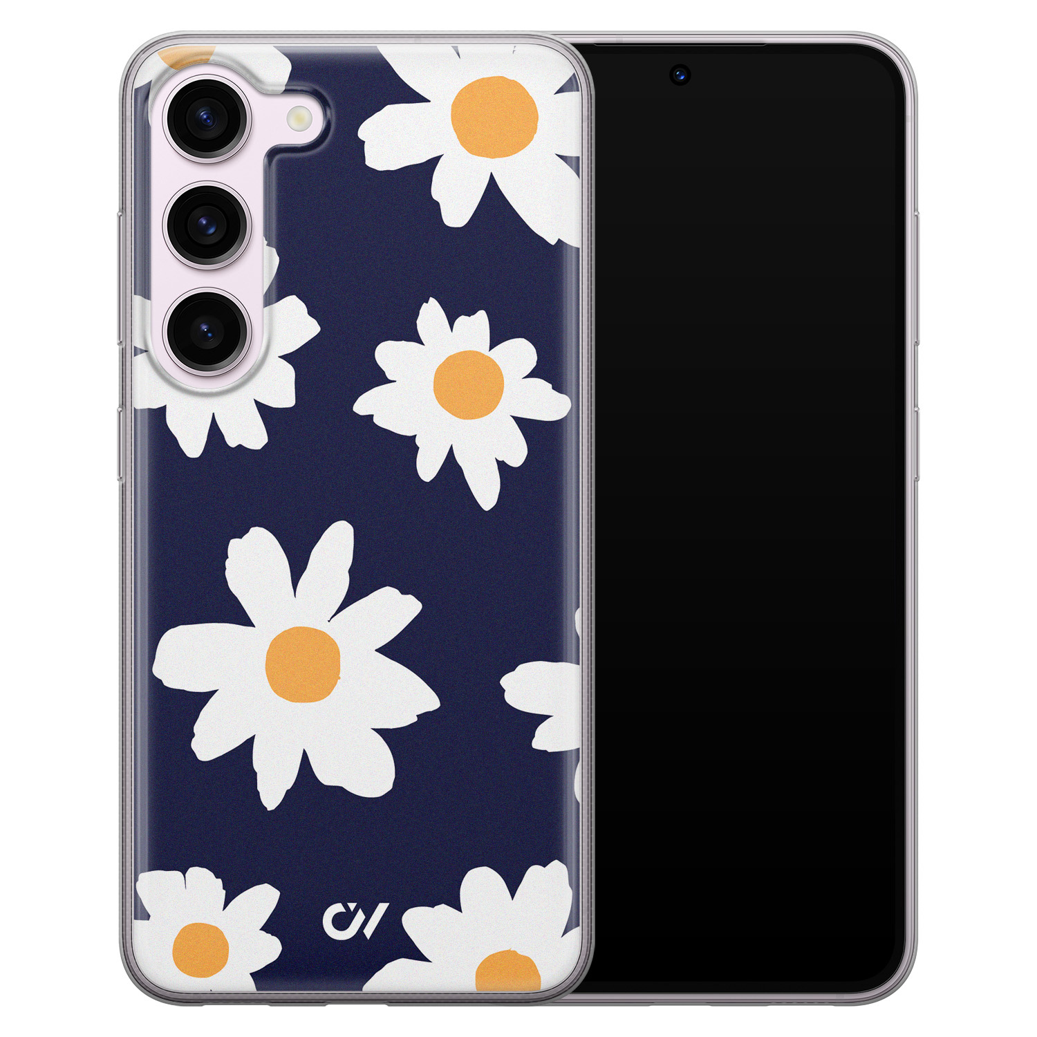 Casevibes Samsung Galaxy S23 hoesje siliconen - Sweet Daisies