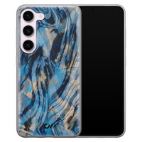 Casevibes Samsung Galaxy S23 hoesje siliconen - Zebra x Leopard