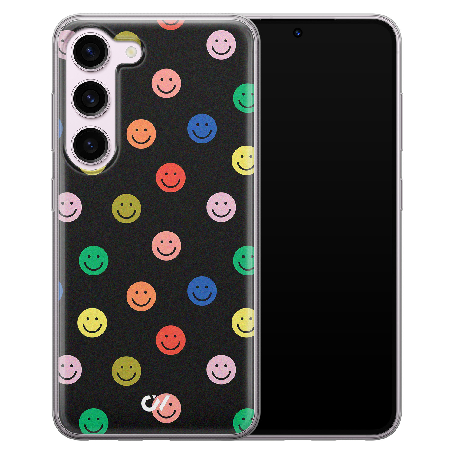 Casevibes Samsung Galaxy S23 hoesje siliconen - Retro Smileys