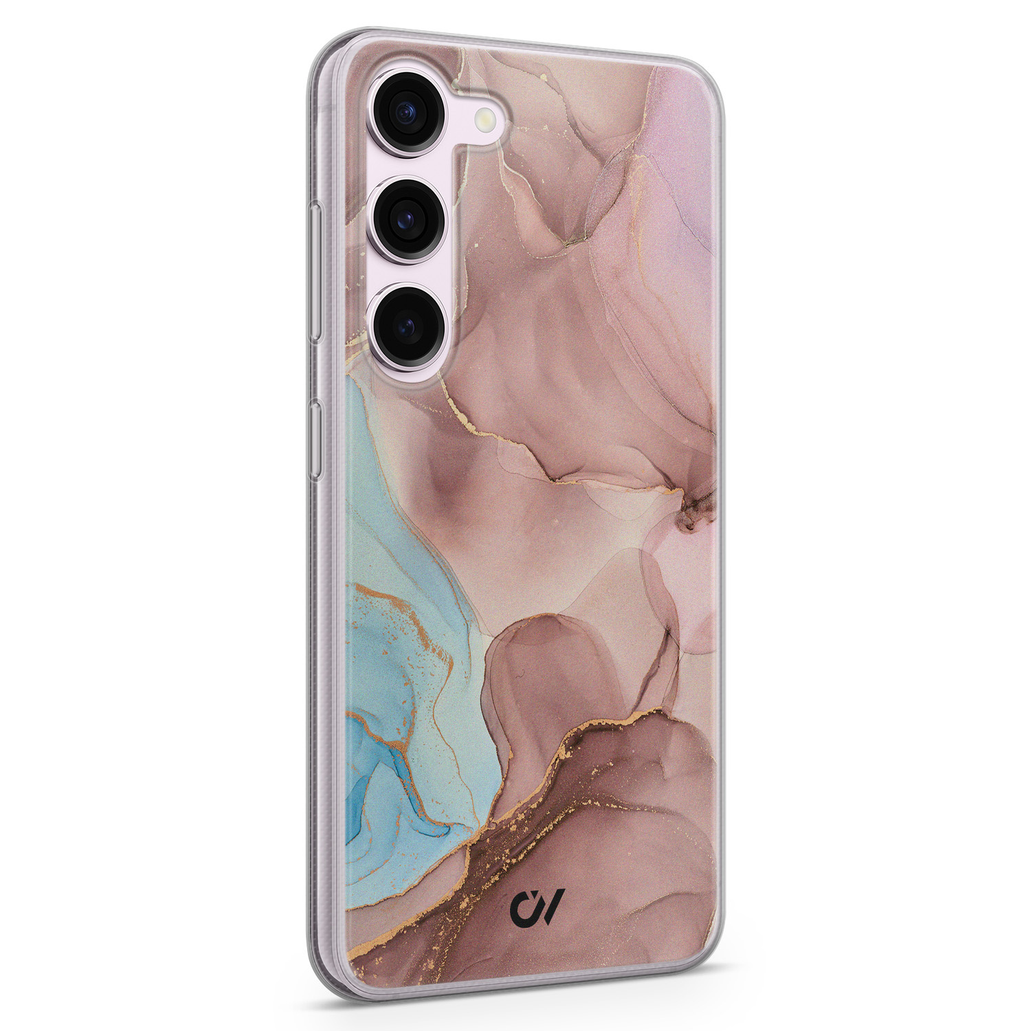 Casevibes Samsung Galaxy S23 hoesje siliconen - Marble Clouds