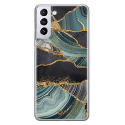 Casevibes Samsung Galaxy S21 Plus hoesje siliconen - Marble Jade Stone