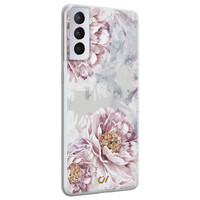 Casevibes Samsung Galaxy S21 Plus hoesje siliconen - Floral Print