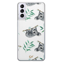 Casevibes Samsung Galaxy S21 Plus hoesje siliconen - Koala Print