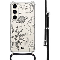 Casevibes Samsung Galaxy S23 hoesje met koord - Zodiac Sterrenstelsel
