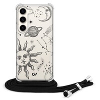 Casevibes Samsung Galaxy S23 hoesje met koord - Zodiac Sterrenstelsel