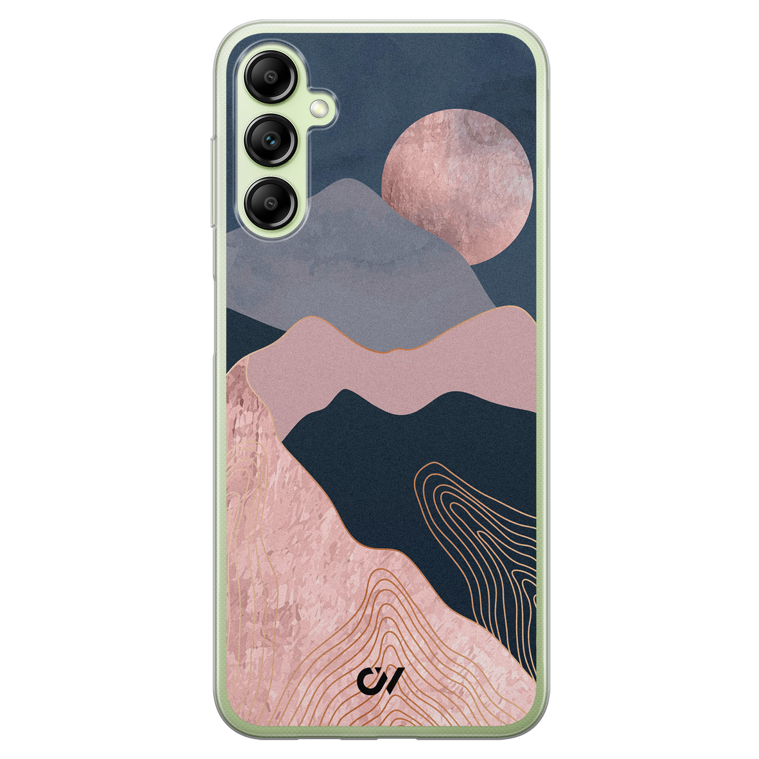 Casevibes Samsung Galaxy A14 5G hoesje siliconen - Landscape Rosegold