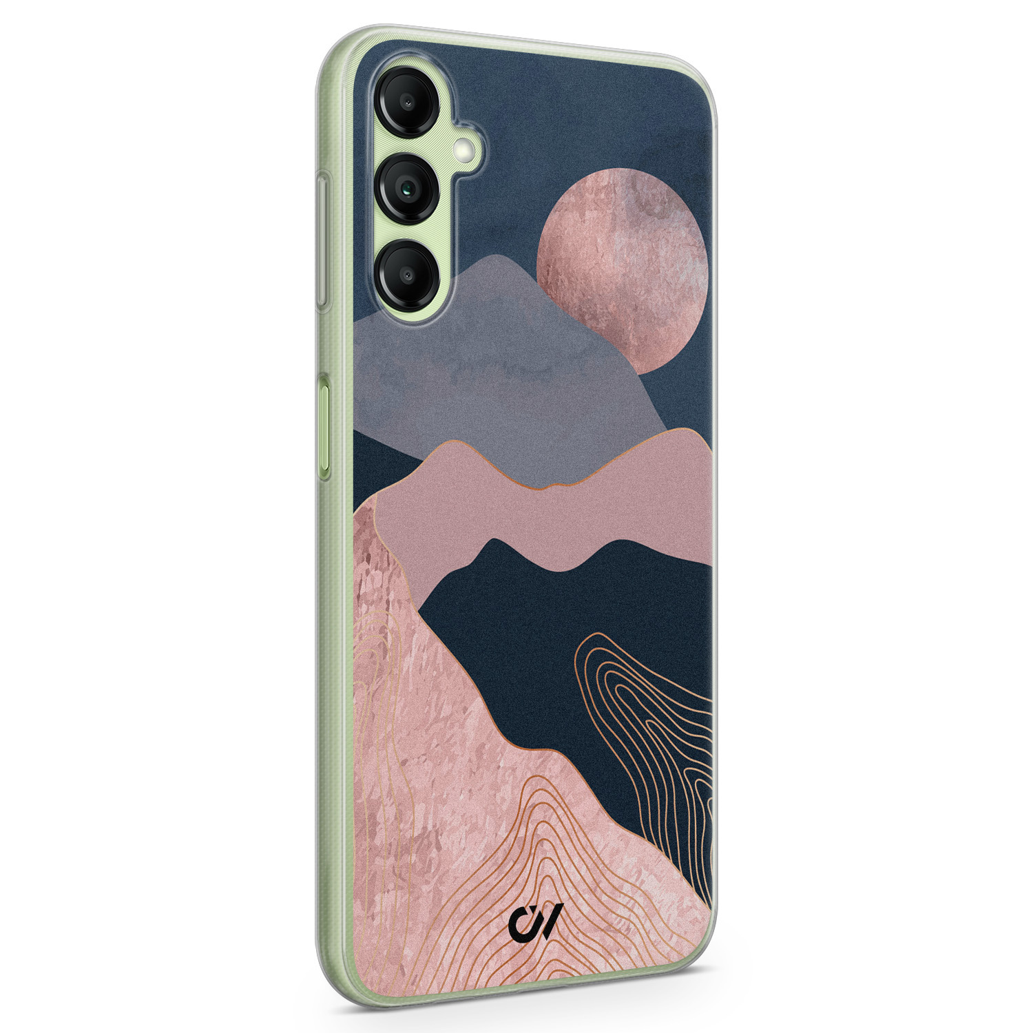Casevibes Samsung Galaxy A14 5G hoesje siliconen - Landscape Rosegold