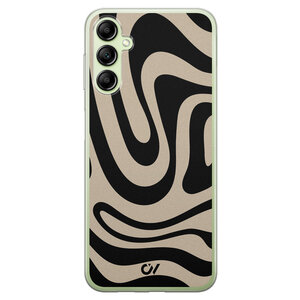 Casevibes Samsung Galaxy A14 5G hoesje siliconen - Abstract Black Waves