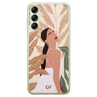 Casevibes Samsung Galaxy A14 5G hoesje siliconen - Modern Girl Botanical