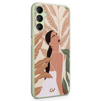 Casevibes Samsung Galaxy A14 5G hoesje siliconen - Modern Girl Botanical