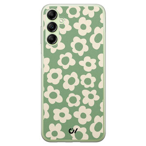 Casevibes Samsung Galaxy A14 5G hoesje siliconen - Retro Cute Flowers