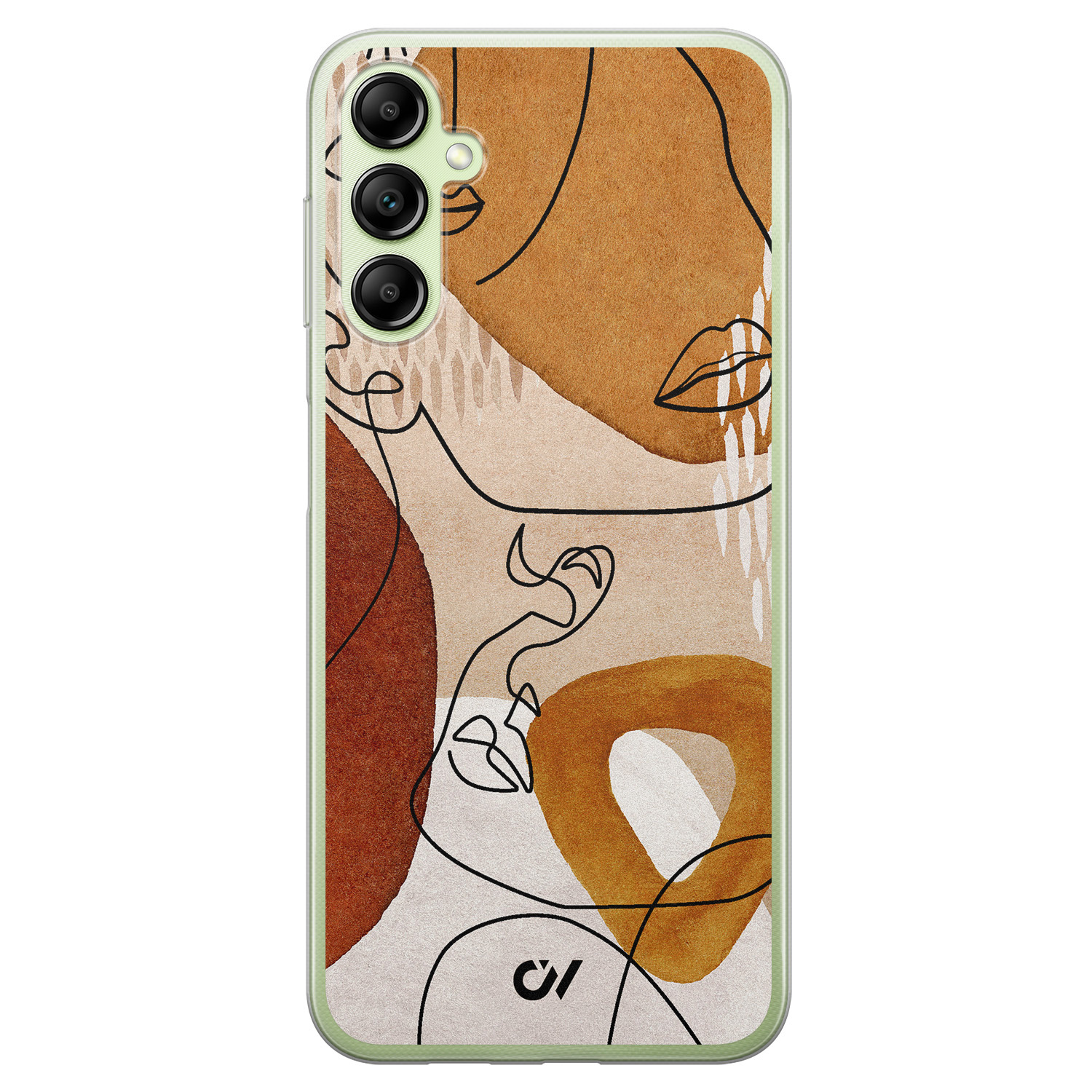 Casevibes Samsung Galaxy A14 5G hoesje siliconen - Abstract Shape Faces