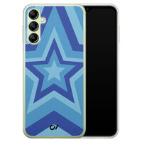 Casevibes Samsung Galaxy A14 5G hoesje siliconen - Retro Ster Blauw