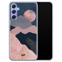 Casevibes Samsung Galaxy A34 hoesje siliconen - Landscape Rosegold