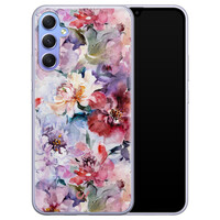 Casevibes Samsung Galaxy A34 hoesje siliconen - Bloemen Acryl