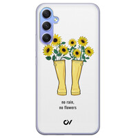 Casevibes Samsung Galaxy A34 hoesje siliconen - No Rain, No Flowers