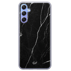 Casevibes Samsung Galaxy A34 hoesje siliconen - Marble Noir