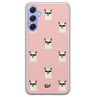 Casevibes Samsung Galaxy A34 hoesje siliconen - Lama Print