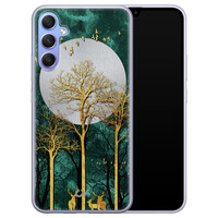 Casevibes Samsung Galaxy A34 hoesje siliconen - Golden Forest