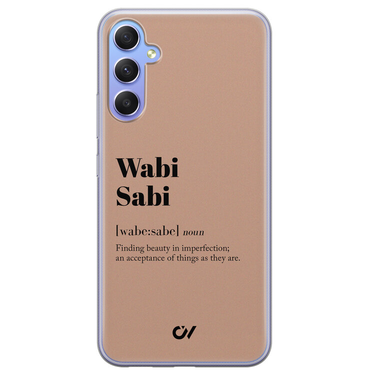 Casevibes Samsung Galaxy A34 hoesje siliconen - Wabi Sabi