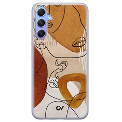 Casevibes Samsung Galaxy A34 hoesje siliconen - Abstract Shape Faces