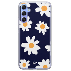 Casevibes Samsung Galaxy A34 hoesje siliconen - Sweet Daisies