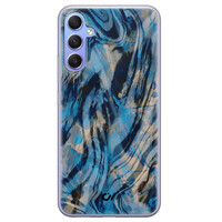 Casevibes Samsung Galaxy A34 hoesje siliconen - Zebra x Leopard