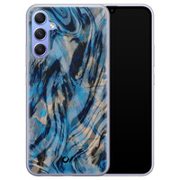 Casevibes Samsung Galaxy A34 hoesje siliconen - Zebra x Leopard