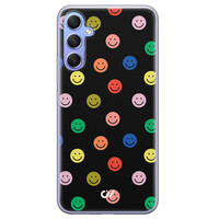 Casevibes Samsung Galaxy A34 hoesje siliconen - Retro Smileys