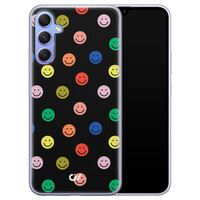 Casevibes Samsung Galaxy A34 hoesje siliconen - Retro Smileys