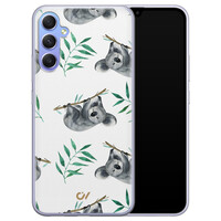 Casevibes Samsung Galaxy A34 hoesje siliconen - Koala Print