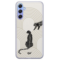Casevibes Samsung Galaxy A34 hoesje siliconen - Wild Cats