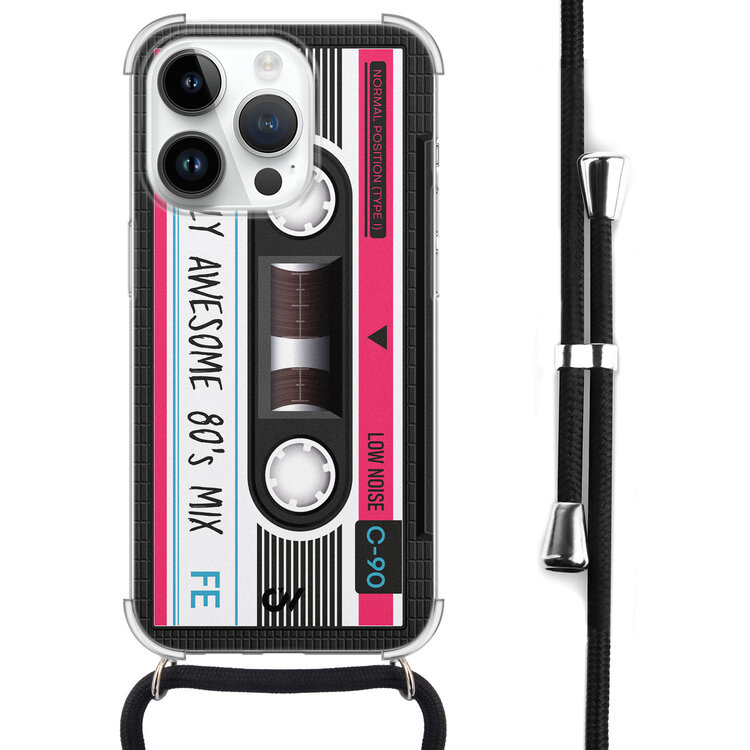 Casevibes iPhone 14 Pro Max hoesje met koord - Cassette