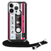 Casevibes iPhone 14 Pro Max hoesje met koord - Cassette