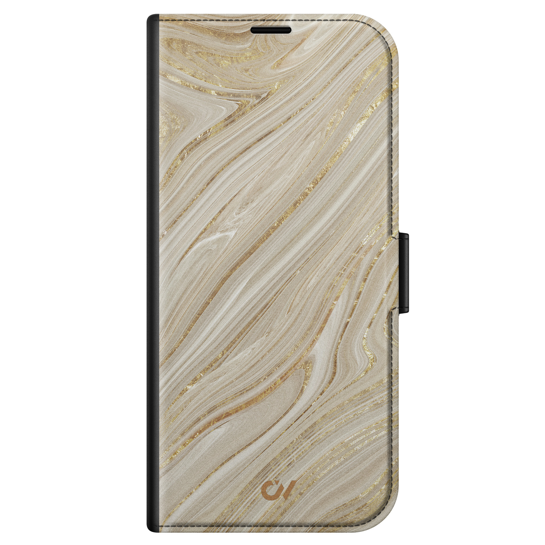 Casevibes iPhone 14 bookcase - Golden Marble