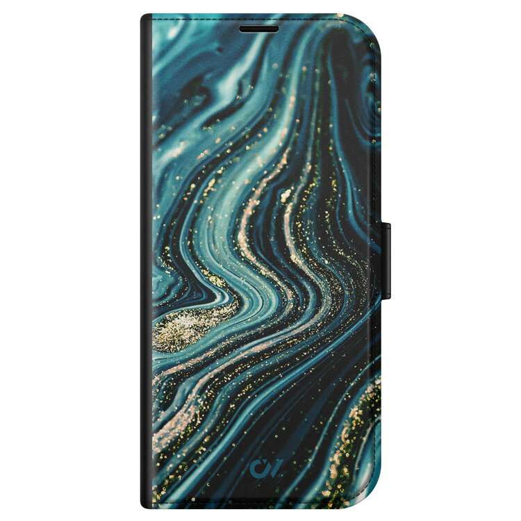 Casevibes iPhone 14 bookcase - Blue Marble Waves