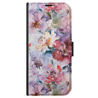 Casevibes iPhone 13 bookcase - Bloemen Acryl