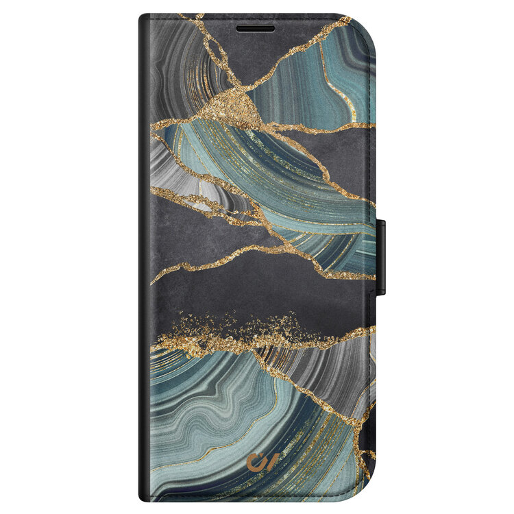 Casevibes iPhone 11 bookcase - Marble Jade Stone