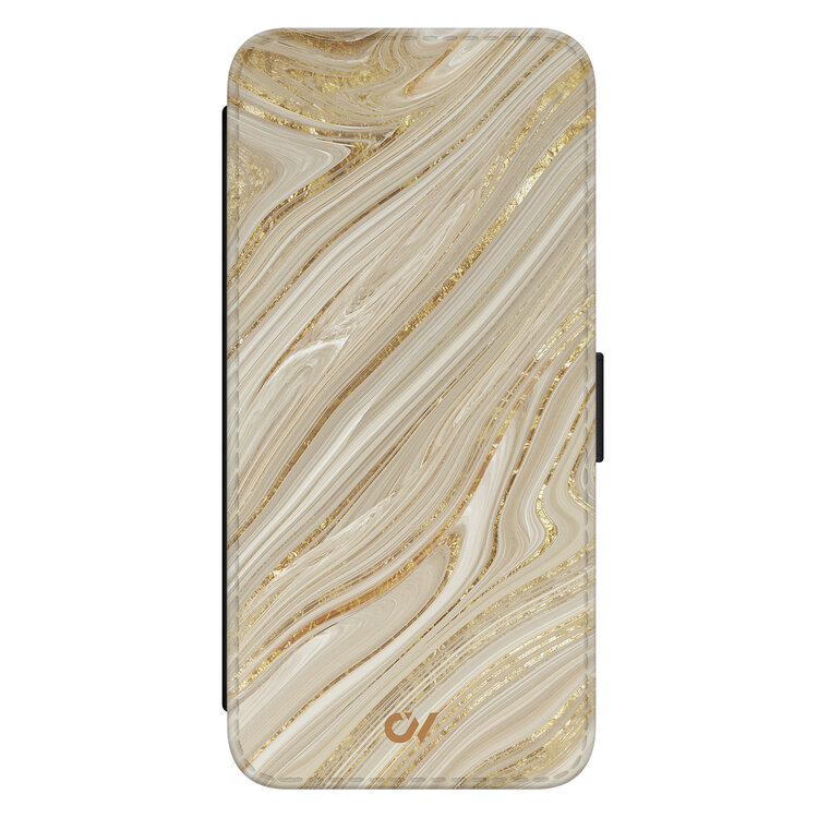 Casevibes Samsung Galaxy S21 FE bookcase - Golden Marble