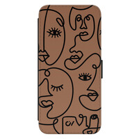 Casevibes Samsung Galaxy A54 bookcase - Mokka Faces