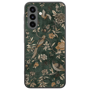 Casevibes Samsung Galaxy A26 backcover hoesje - Khaki golden flowers