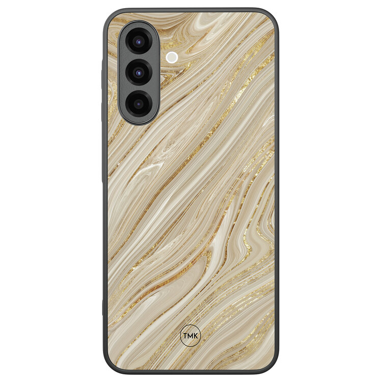 Casevibes Samsung Galaxy A26 backcover hoesje - Golden marble