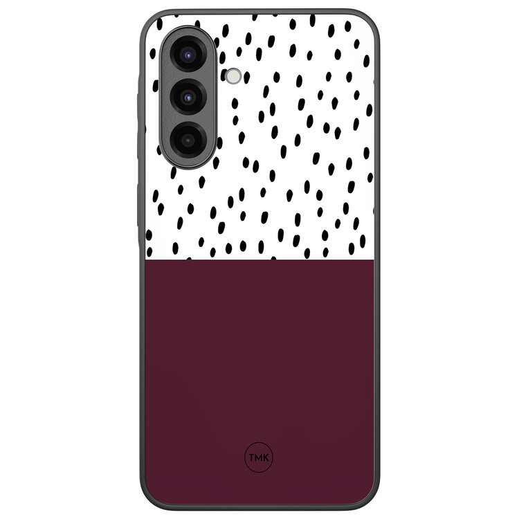 Casevibes Samsung Galaxy A36 backcover hoesje - Burgundy dots