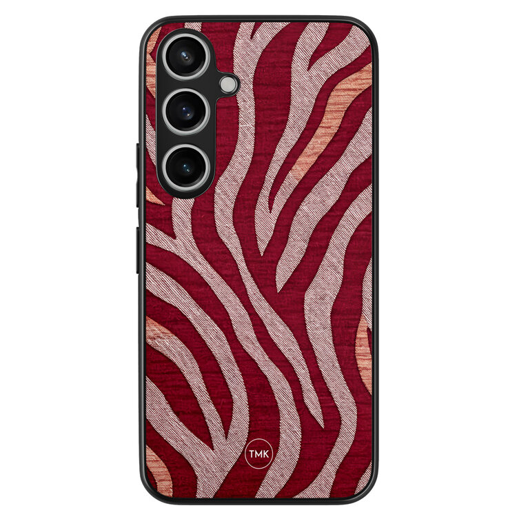 TMK Samsung Galaxy A55 backcover hoesje - Zebra rood