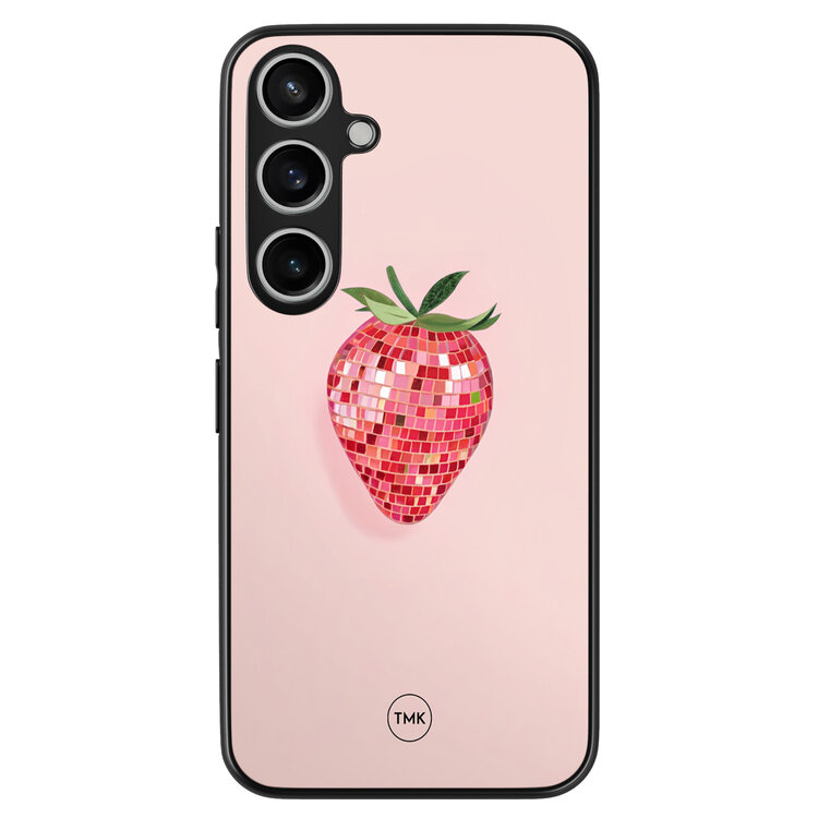TMK Samsung Galaxy A55 backcover hoesje - Disco aardbei