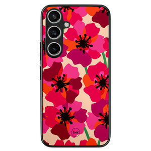 TMK Samsung Galaxy A55 backcover hoesje - Pink floral bliss
