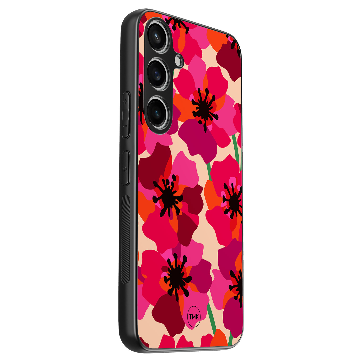 TMK Samsung Galaxy A55 backcover hoesje - Pink floral bliss